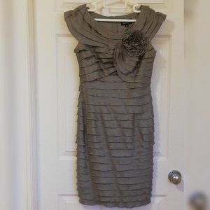 Silver Grey Adrianna Papell Dress